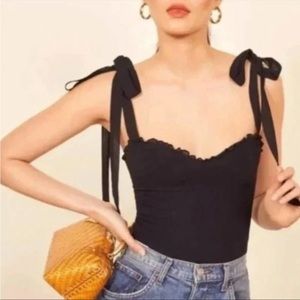 Reformation black tie strap